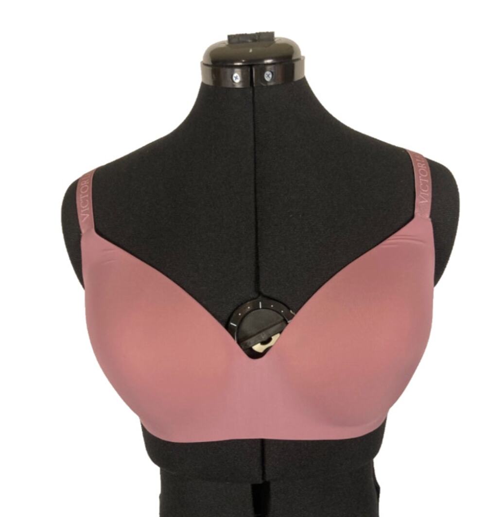 34DDD Victoria's Secret bra purple rose wireless cups and logo-printed straps
